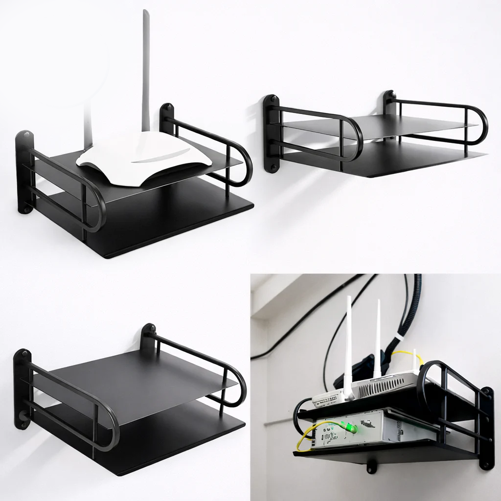 Wall mounted router stand