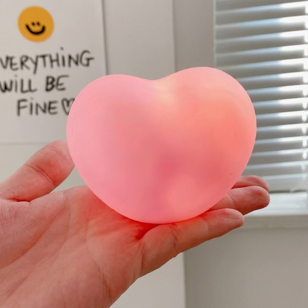 3D Heart Shape LED Moon Lamp
