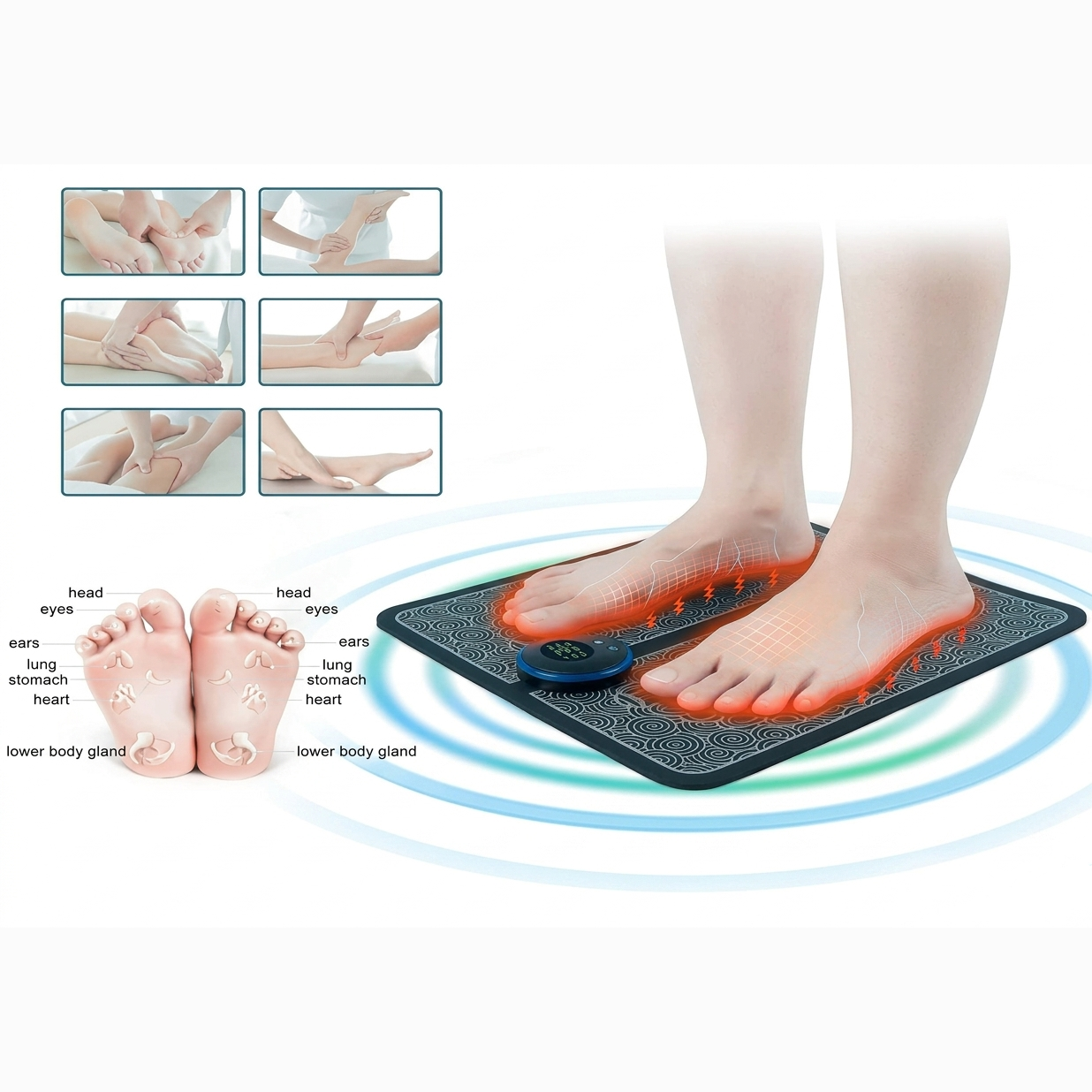 EMS Electric Foot Massager Mat