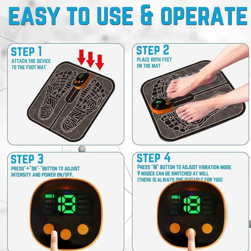 EMS Electric Foot Massager Mat