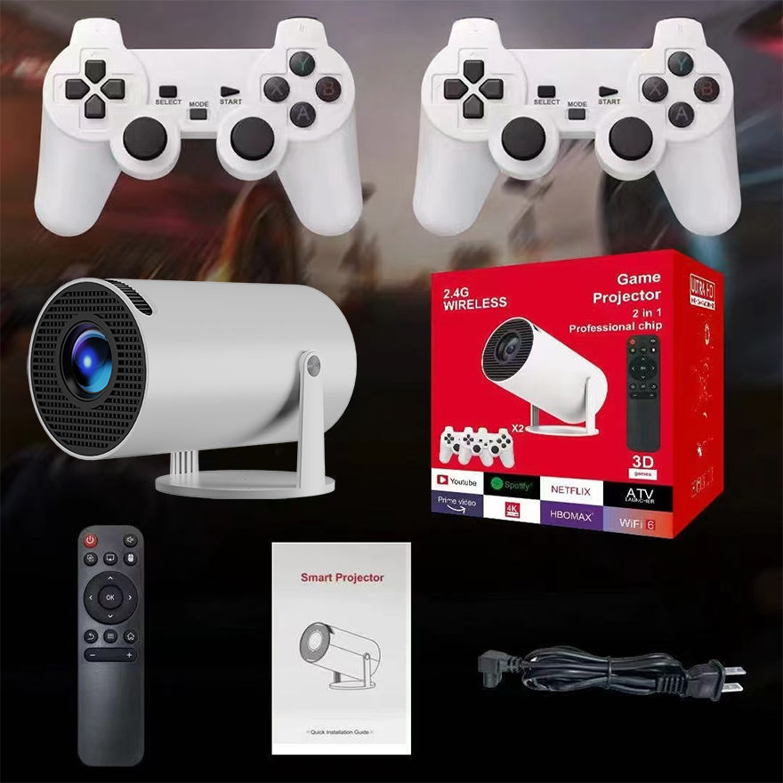 G300 Pro Android Game Projector – Smart Mini Projector with 2000+ Games & Built-in Speaker