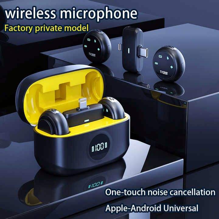 K31 Pro Magnetic Wireless Microphone (2026 Edition) – Ultra Compact Lavalier | RGB + Noise Cancellation