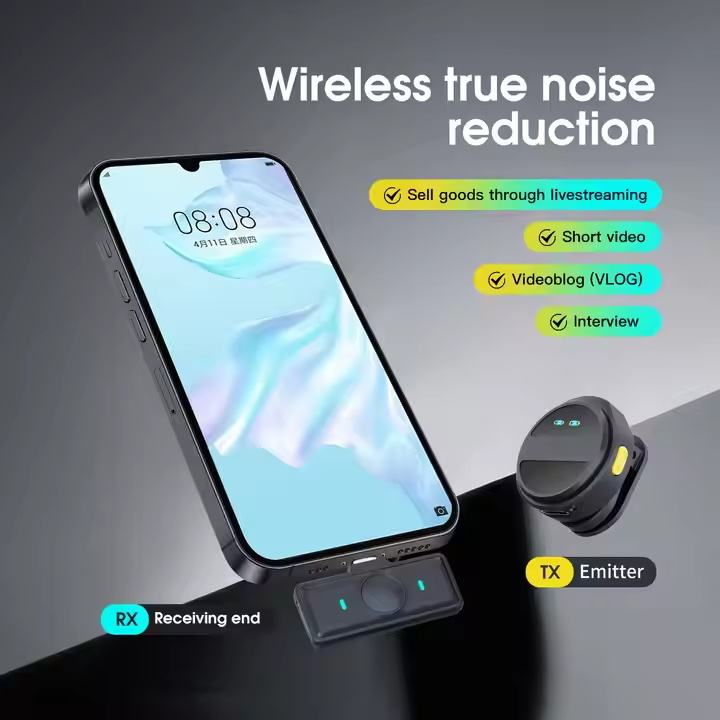 Dual Wireless Microphone – Lavalier Mic with Noise Cancellation | 40H Backup Charging Case (2026 Edition)