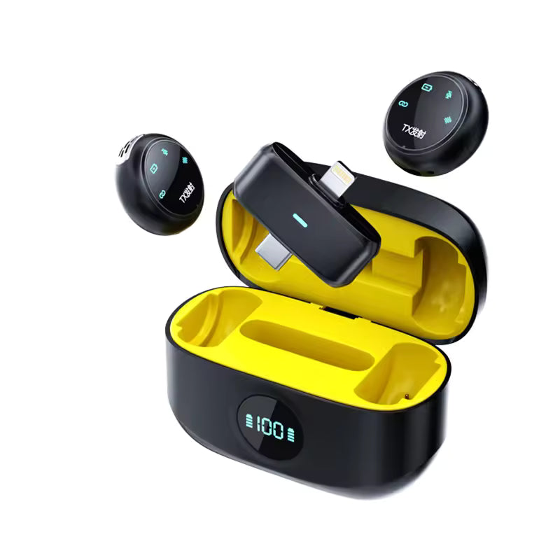 K31 Pro Magnetic Wireless Microphone (2026 Edition) – Ultra Compact Lavalier | RGB + Noise Cancellation