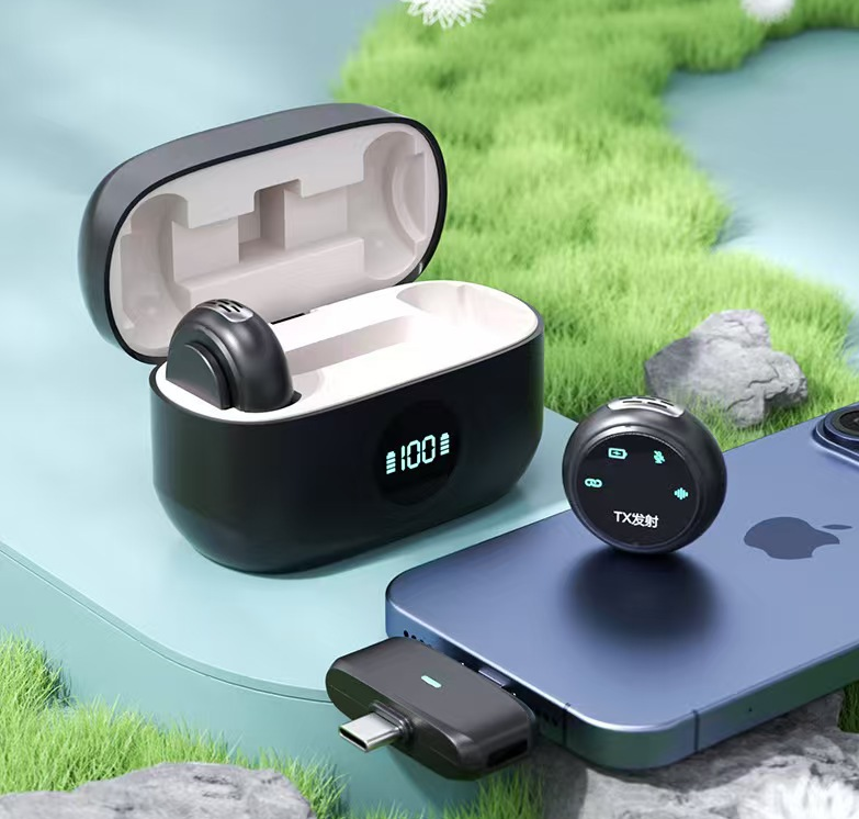 K31 Pro Magnetic Wireless Microphone (2026 Edition) – Ultra Compact Lavalier | RGB + Noise Cancellation