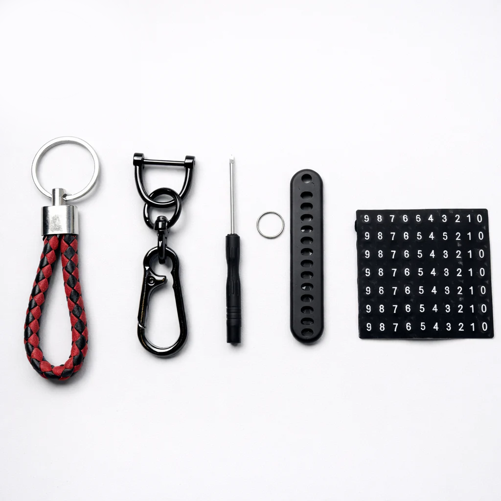Key Ring with Phone Number