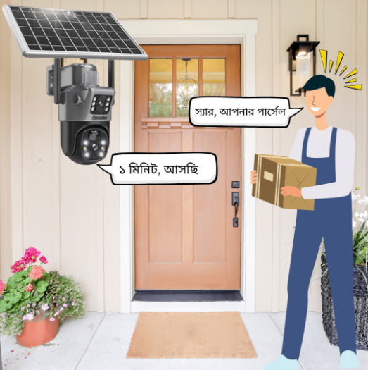 PTZ Solar V380 4G Camera (Sim Supported)