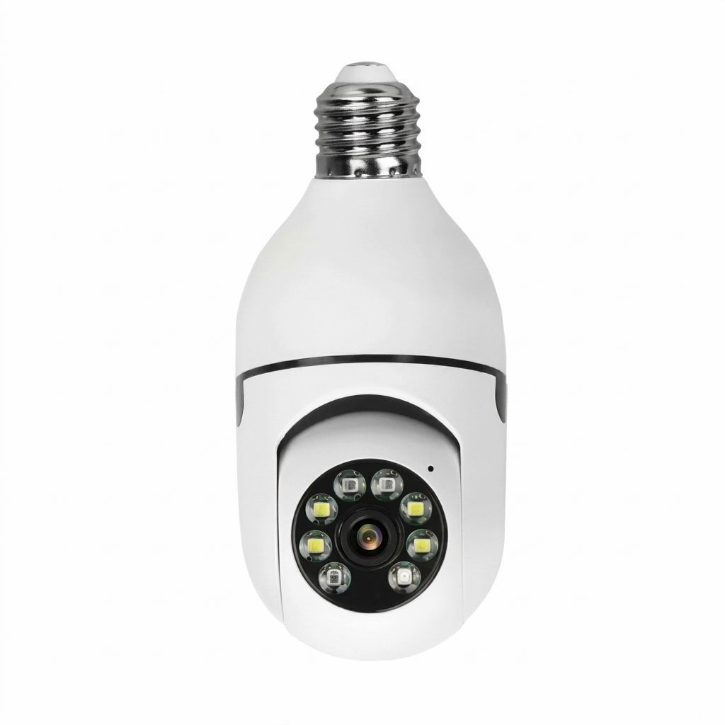 V380 2MP HD Wi-Fi Smart Bulb CCTV Camera (Single Lens) – 360°