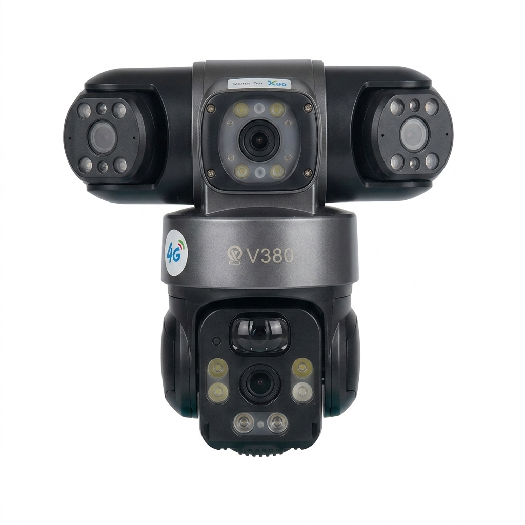 V380 SP15 4G Solar Powered Multi-Lens HD Smart Security Camera